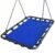 Leagan tip hamac 120×80 cm, cu rama metalica si prindere dubla, pentru gradina sau terasa, albastru