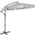 Umbrela de gradina cu brat lateral banana, cu husa, 300cm, gri deschis