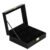(DL) Cutie depozitare si organizare ceasuri, MDF, piele ecologica, 25x20x8cm, negru carbon