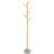 Cuier tip pom din bambus cu baza de granit, 8 agatatoare, 182cm, natur