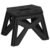 Scaun inaltator multifunctional tip scara, 100 kg, compact, cu maner, 23x31x23 cm, negru