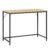 Birou cu blat MDF si cadru metalic, 100x50x76 cm, maro deschis