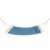 Hamac Dublu cu Bara Stabilizatoare din Lemn, HM57, Capacitate 250kg, 200x140cm, albastru