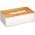 Cutie servetele 5Five Natureo cu capac detasabil, polipropilena, 26x13x9 cm, alb
