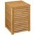 Cos rufe 5Five Sicela din lemn MDF, capacitate 65 litri, 40x40x58 cm, natur