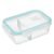 Caserola dreptunghiulara compartimentata 5Five Clipeat, sticla borosilicata, 0.7 L, transparenta