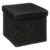 Taburet pliabil 5Five patrat cu spatiu de depozitare, MDF, 31x31x31 cm, negru