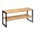 Suport pantofi 6 perechi 5Five Bamboo, din bambus, 70x26x34 cm, negru