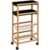 Carucior 5Five Blackwood cu 3 niveluri, bambus si MDF, 41x22x83 cm, natur si negru