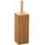Perie toaleta 5Five Terre Inconnue cu suport cilindric, bambus si polipropilena, 10x10x38 cm, natur