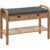 Banca suport pantofi 5Five cu 2 sertare, bambus, 74x34x55 cm, bej