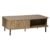 Masuta de cafea Atmosphera Colva cu 2 usi glisante, MDF si otel, 120x60x41 cm, bej