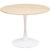 Masa rotunda Atmosphera Elias, 102×74 cm, MDF si metal, bej si alb