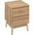 Noptiera 5Five Abana cu 2 sertare, PAL, finisaj stejar, 40x40x56 cm, bej