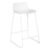 Scaun bar Atmosphera Otac, 47x49x83 cm, polipropilena si metal, alb
