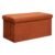 Taburet pliabil Atmosphera Lilou cu spatiu depozitare 80L, 76x38x38 cm, ambre