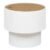 Masuta cafea Atmosphera Enola cu spatiu depozitare, MDF, 39×35 cm, alb