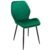 (DL) Scaun dining Milare pentru bucatarie tapitat cu catifea, 80x58x87cm, verde
