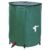 Rezervor pliabil pentru apa pluviala cu robinet, capac si structura PVC, 200 litri, 70x55x55 cm, verde