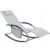 Leagan tip sezlong pentru gradina 148x63x87 cm, structura otel, textilen, design ergonomic, gri deschis