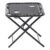 Masa turistica pliabila pentru camping, cu suport pahare, 50x50x50 cm, negru