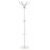 Cuier hol metalic 178 cm, 16 carlige, design minimalist, alb