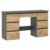 Birou cu 7 sertare Beta 4 120x43x75 cm, design minimalist, antracit-craft