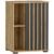 Comoda Montana 60 1D cu usa si 2 rafturi, 60x37x80 cm, craft si negru