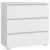 Comoda cu 3 sertare NEO 80, 80x40x80 cm, finisaj alb mat