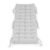 Perna sezlong 145×52 cm, impermeabila, cu snururi de prindere, textil rezistent, gri