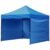 Cort tip pavilion cu 3 pereti laterali, structura solida otel si acoperis impermeabil PVC, 3×3 m cu inaltime reglabila, albastru