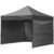 Cort tip pavilion cu 3 pereti laterali, structura solida otel si acoperis impermeabil PVC, 3×3 m cu inaltime reglabila, gri