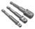 Set 3 adaptoare pentru scule de mana, dimensiunile 1/2, 3/8 și 1/4