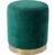 Taburet rotund, tapitat cu stofa, sarcina 100 kg, 35×40 cm, verde