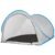 Cort plaja si picnic semi-deschis Sersimo, protectie UV, 200x120x110cm, gri