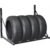 Suport suspendat pentru anvelope reglabil, montaj pe perete cu kit instalare inclus, 120x56x50 cm, negru