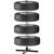 Suport depozitare anvelope 4 roti, cadru metalic, 45x45x105 cm, capacitate 100 kg, negru