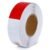 Banda reflectorizanta adeziva tip fagure – ALB-ROSU (rola 5cm x 25m)