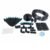 Set irigare gradina 44 piese cu furtun PVC si stropitori, furtun 2 x 10 metri, 10 aspersoare, negru