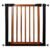 Poarta de siguranta Safety Gate pentru scari, ajustabila 75-82 cm, din otel si lemn, negru maro
