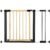 Poarta de siguranta Safety Gate pentru scari, ajustabila, din lemn cu structura otel, 89-96cm, negru maro