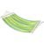 Hamac dublu cu bare din lemn, pentru 2 persoane, bumbac, 150kg, 200×150 cm, verde si galben