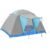 Cort camping iglu, 4 persoane, impermeabil, plasa anti-insecte, 240x210x130 cm, gri