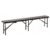 Banca pliabila pentru gradina sau catering, HDPDE, 180x25x43cm, maro
