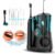 Set Irigator bucal si Perie de dinti Electrica Cecotec ToothCare Jet Clean, 7 capete, 600ml, 10 niveluri, 5 moduri