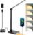 Lampa de birou LED Rovo 5502P, lumina veghe, 5 moduri de lumina, 4 intensitati, 6W, control Touch, USB