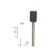 Set biax-uri cilindrice, din corindon 8.00mm, Proxxon 28781