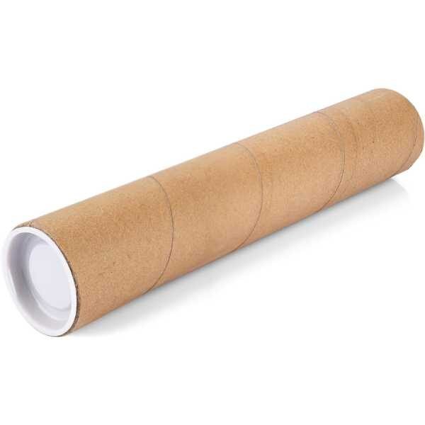 Tub din Carton pentru Protectie si Transport Folii, Proiecte si Printuri, Lungime 150 cm, Ø 76mm, Grosime 3 mm, Maro