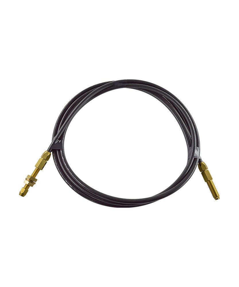 Tub ghidaj sarma otel (grafit) 1.6 mm, 5m negru